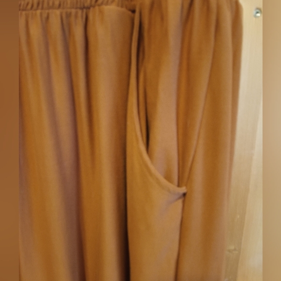 Jolie & Joy-  Size 2X Brown/Tan tube top style jumpsuit, strapless - Picture 3 of 8